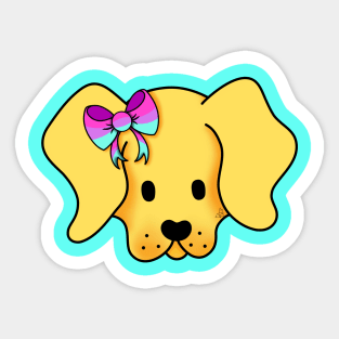 Bisexual Pride Puppy - Blue Sticker